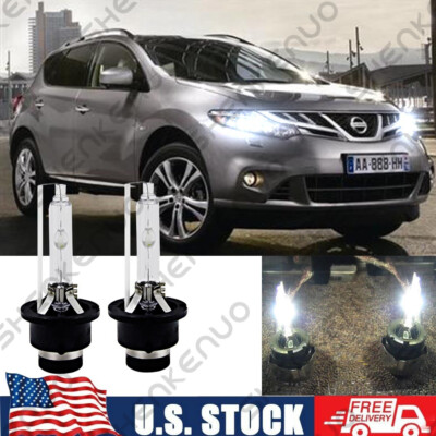6000K HID Xenon Headlight Bulb For Nissan Murano 2003-2014 High Low Beam 2x