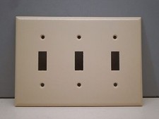 Lot of (15) Cooper 3-Gang 3-Toggle Outlet Wal...