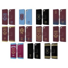 WEST HAM UNITED FC 125 YEAR ANNIVERSARY LEATHER BOOK CASE FOR APPLE iPOD TOUCH