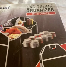 Trunk Organizer 3 Parts  Cooler For 6 Drinks Insulated New in Box Collapsible