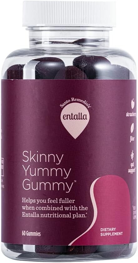 Delicious 60-Count Strawberry Fiber Gummies with Prebiotics for Gut Health