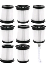 NEW Replacement HEPA Filters for Cordless Stick Vacuum FSV001 - 8 Pack w Brush