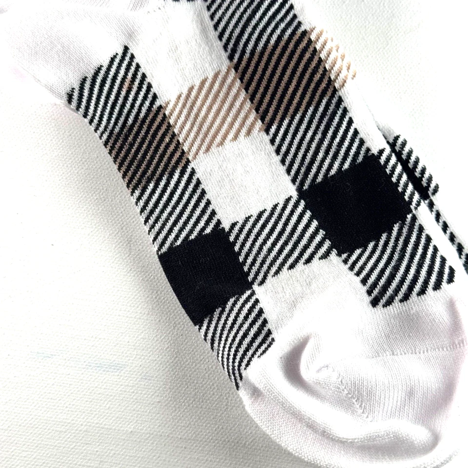 Vera Bradley Mujer Negro/Blanco/Bronceado Perfectamente Cuadros Calcetines Talla 4-10 Foto 3 de 4