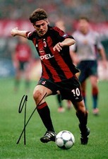 Zvonimir Boban Signed 12X8 AC Milan & Croatia AFTAL COA (9069)