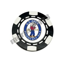 2014 US Open Pinehurst No. 2 - Dia-magnetic Clay Poker Chip Golf Ball Marker