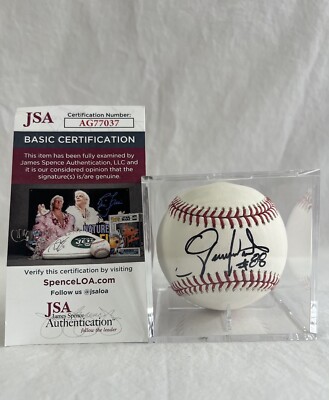 Gerardo Parra Washington Nationals D Backs signed autographed baseball COA proof Gerardo Parra Washington Nationals D Backs signed autographed baseball COA proof