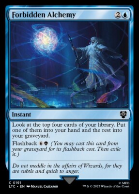 (x4) Forbidden Alchemy 0191 Play Set Non Foil Common LOTR Commander MTG NM