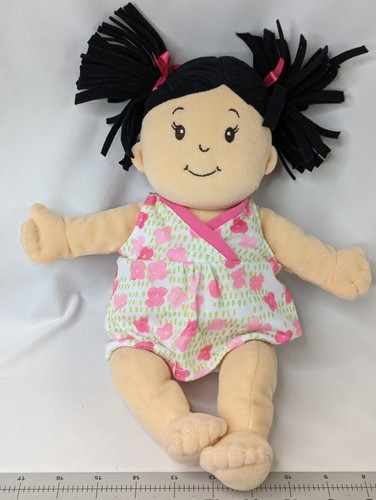 Manhattan Toy Stella Girl Doll Black Hair 13 Inch Stuffed Toy