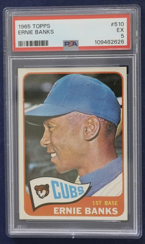 1965 Topps #510 Ernie Banks PSA 5 EX
