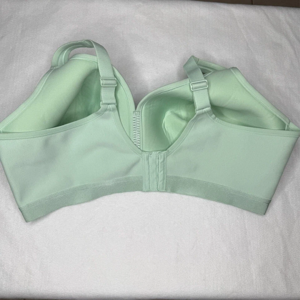 Sujetador Cacique 44DDD Verde Menta Encaje Cobertura Completa Talla Grande Floral Sin Alambres Foto 3 de 4