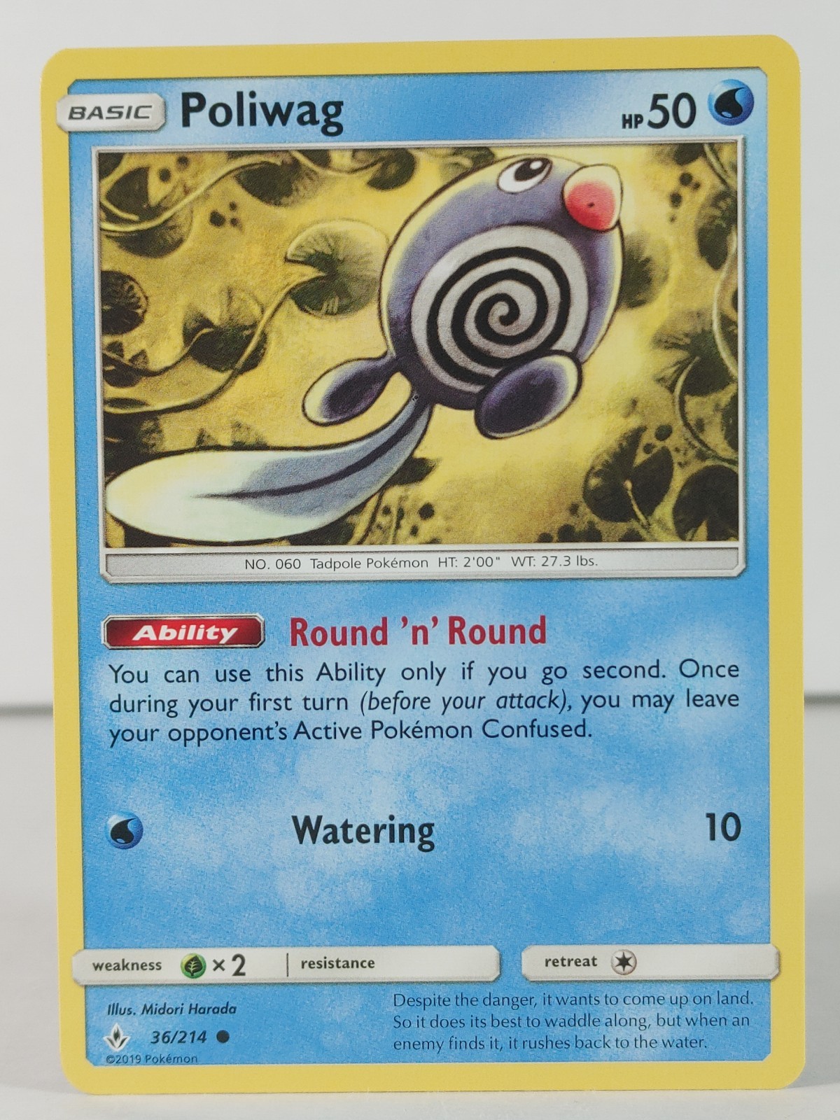 Poliwag - SM: Unbroken Bonds #36 - POKEMON - NM -singles