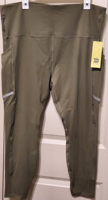 All In Motion Women's Joggers Pants With Side Pockets Moss Green Size 2X - NEW