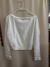 Athleta Airy Cotton Terry Crew Sweatshirt Xxs
