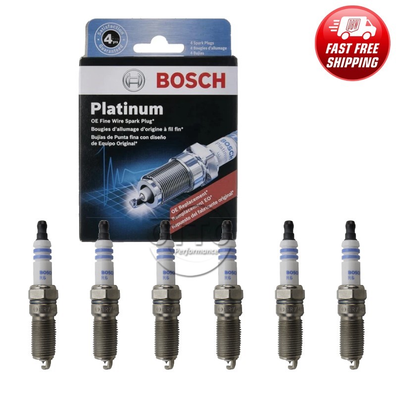 Genuine BOSCH OE Fine Wire Platinum Spark Plug 6PCS for Buick Chevy Ford GMC