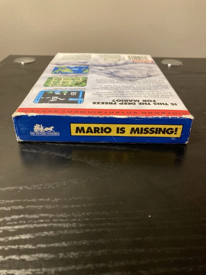 Mario Is Missing NES Nintendo 1991 Oval SOQ Auténtico Probado y Funcionando Foto 3 de 4