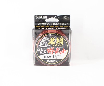 Sunline Fluorocarbon Kurodai ISM Bream Orange 100m #1 4lb 0.165mm (0877)