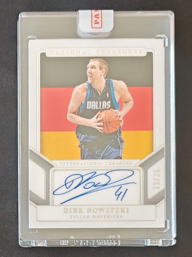 2018-19 Panini National Treasures International Dirk Nowitzki Autograph 13/25!
