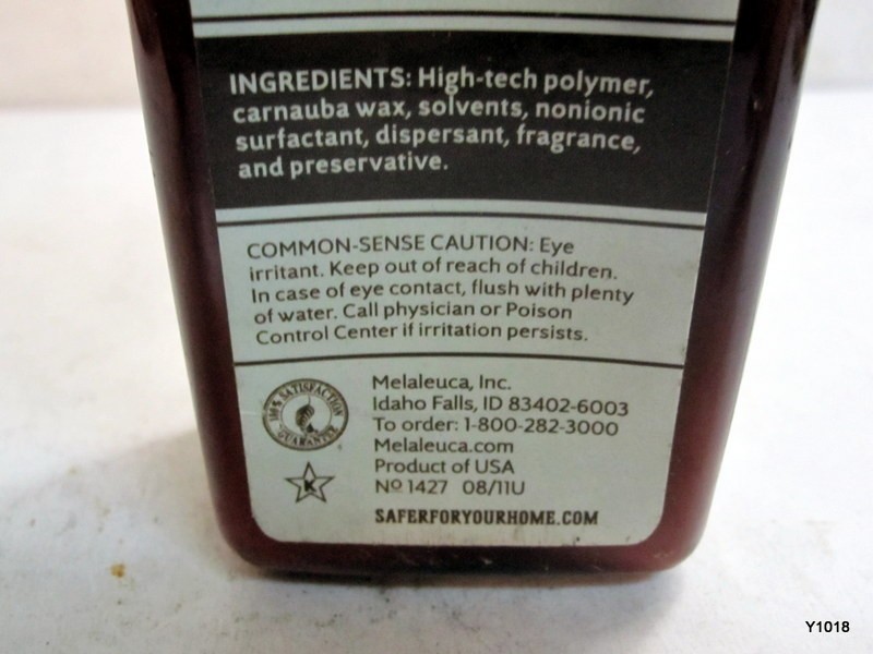 Ecosense Melaleuca Rustic Touch E1427 Furniture Polish Wood Vinyl & Leather 8 oz