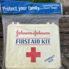 Vintage 1988 Johnson & Johnson First Aid Kit in Original Packaging BAND-AID