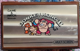 NINTENDO JR 55 GAME and WATCH MULTISCREEN DONKEY KONG II 1983