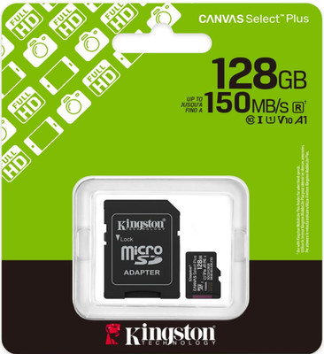 Kingston 128gb microSDXC Karte für Dash Cam Überwachungskamera Micro SD Speicherkarte