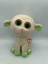 Ty Beanie Boo Lala White Lamb Medium Plush