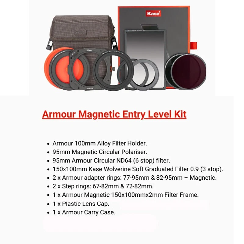 Kase K100 Armour Magnetic Entry Level  filter Holder kit - Image 2 of 4