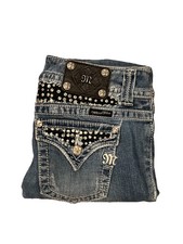 Miss Me Women's Boot Cut Premium Jeans Size 28 Embellished Pockets JP5002-16