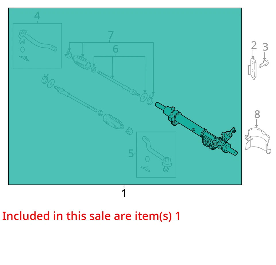 (LOCAL PICKUP ONLY) Steering Gear/Rack Fits 16-20 INFINITI QX60 2049448 Foto 3 de 4