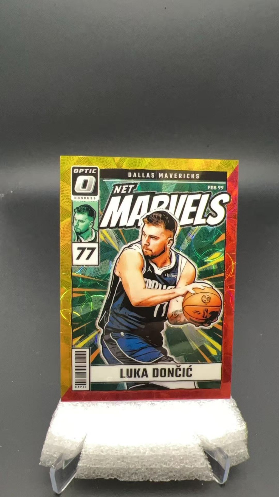 2024 Panini Donruss Optic Luka Doncic Net Marvels Red Gold /99 #16725 S