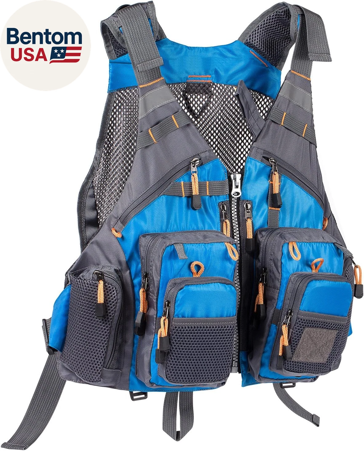 Strap Fishing Vest Adjustable for Men and Women, for Fly Bass Fishing and Outdoo