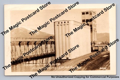 Grain Elevator PRINCE RUPERT British Columbia RPPC Vintage Real Photo ~1930s