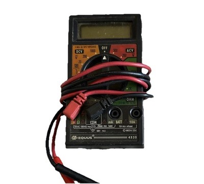 EQUUS #4320 DIGITAL MULTIMETER / 10 MEGOHM W/Leads