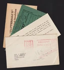 AUSTRALIA 1950 UNCLAIMED TATTERSALLS COVER TO LAUNCESTON WITH CONTENTS
