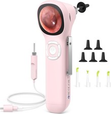 3.9mm Otoscope 720p HD Smart Visual Ear Scope Camera Ear Wax Removal Pink