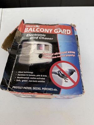 Bird-X Balcony Gard Ultrasonic Bird Repeller Guard Pest Control Home Owl Pigeon