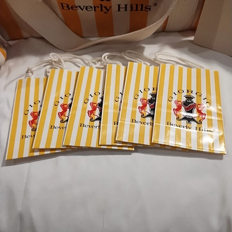 Bolso de Mano Giorgio Beverly Hills Lona Trasero con Bolsa Cubo y 6 Bolsas de Compras Nuevo sin Etiquetas Foto 3 de 4