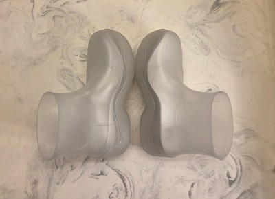 New! Bottega Veneta 'Icon' Puddle Rain Boot Clear Womens 10 US 40
