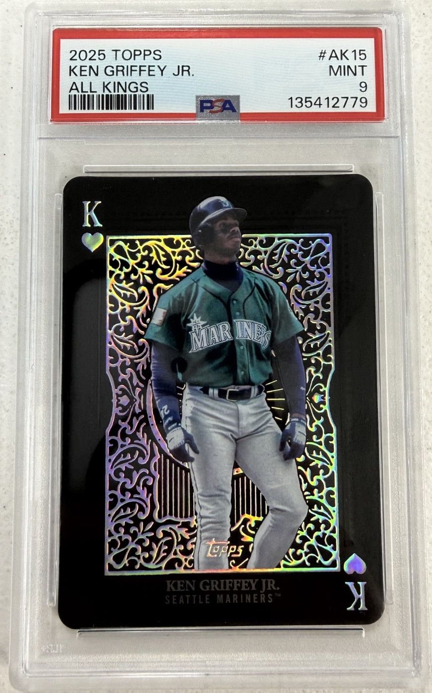 2025 TOPPS SERIES 2 - ALL KINGS KEN GRIFFEY JR CASE HIT PSA 9🔥🔥🔥