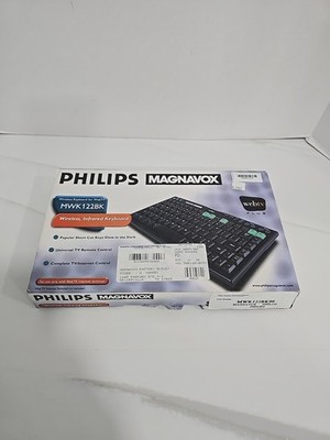 Philips MAGNAVOX Wireless WebTV Remote Keyboard for Web TV MWK122BK NEW IN BOX