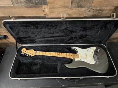 1989 Fender Stratocaster USA Strat Plus Lace Sensor E9 Serial Pewter W/ OHSC