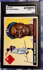 Jackie Robinson 1955 Topps #50 SGC Authentic Altered GREAT LOOKING SHARP CORNERS