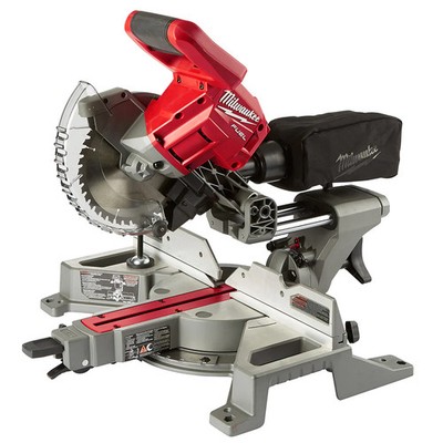 Milwaukee 2733-20 M18 FUEL 18V 7-1/4'' Dual Bevel Sliding Miter Saw - Bare Tool