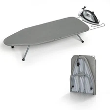 Metal Foldable Tabletop Ironing Board with Iron Rest, Portable Ironing Board ...