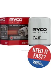 Ryco Oil Filter Z411 Fits Ford, Honda, Mazda, Mitsubishi, Nissan, Subaru