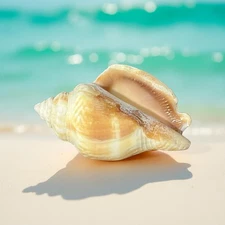 Beautiful 3” Conch Shell Collected from Palm Beach, Nautical, Decor, Aquarium