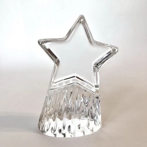 STEUBEN Glass STAR PATH Shooting Star Paperweight MINT Condition SIGNED