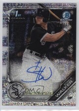 2019 Bowman Chrome Prospect Speckle Refractor 160/299 Steele Walker Auto 0f5t