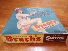 Vintage Brach's Swing Candy Bar Box Majorette Victory War Bond