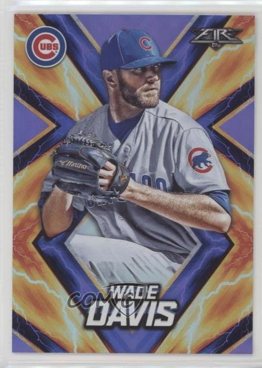 2017 Topps Fire Purple 35/99 Wade Davis #85 1u6